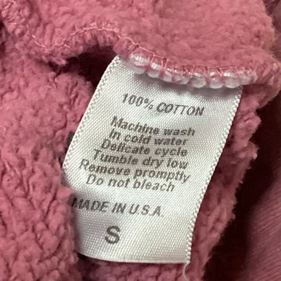 Set Active Pink Fleece Sherpa Lined Pull On High Waisted Sweat Shorts Size S - Picture 6 of 6